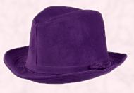  Purple velvet trilby from French Connection is priced at �30.