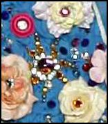 Detail of the dress which has been Swarovski CRYSTALLIZED™