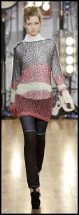 Autumn 2008 knitwear fashion trends on fashion-era.&nbsp;The airy feather weight designer knit tunic is by Sinha Stanic 