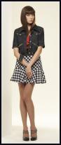Warehouse stripe full skirt, jacket �55/�85, skirt �50/�80, shoes �65/�99