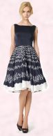 Oasis 2008 spring summer fashion trend, navy and white dress