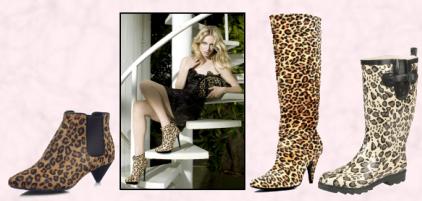 Leopard Animal Print Looks in Boots.