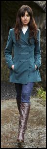  Long Tall Sally Fashions - Petrol Blue Kern Military Coat AW2009-10