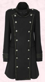 Military Coat Fashion - Double breasted coat - Per Una Nikita Coat £120.00.