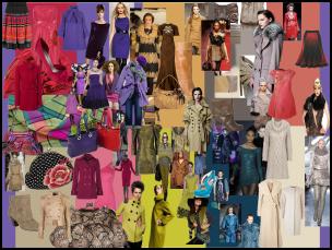 Fashion Trends at www.fashion-era.com - Moodboard of Pantone's top 10 autumn 2009 colours for women