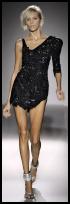 This sequin one-sleeved mini dress is by Balmain and from Harvey Nichols.