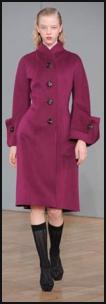Nicole Farhi raspberry coat Autumn 2009 - Winter 2010 collections.