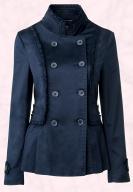 Dorothy Perkins navy frill military jacket within budget at just �35.