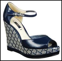 Nautical shoes trend - NEXT Spring Summer 2009 - Womenswear Woven Super Wedges �28/�42.