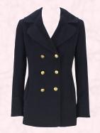 Nautical trend blazer -  Long boyfriend style navy sailor blazer �75 from Per Una Spring Summer 2009 Collection at Marks & Spencer from April.