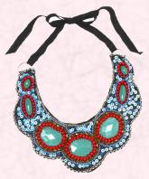 Turquoise tribal decoration Navajo embellished collar �40 from Freedom at Topshop