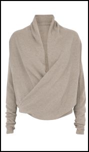 Camel Cashmere Wrap Jumper