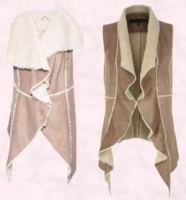 Long Fur Waistcoats Gilets.
