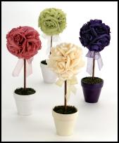 Confetti.co.uk have all your colour coordinated wedding and party occasion needs such as these table decorations.