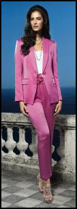 El�gance Pink Trouser Suit - Occasion and Wedding Dressing.