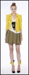 Ungaro Catwalk Cropped Yellow Jacket.