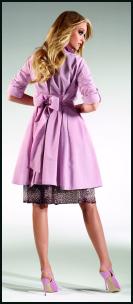 Gerry Weber pastel mauve orchid trench coat. Latest trends in fashion 2010