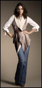 Faux Waterfall Shearling Gilet.