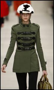 burberry green military coat