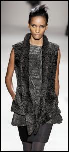 Nicole Miller Fur Gilet.