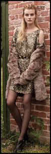 Short Sequin Cut Out Dress.
