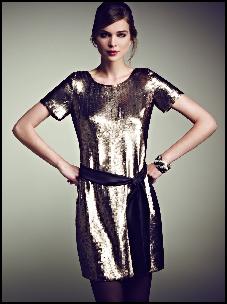 Short Sequin Shimmer Evening Dress