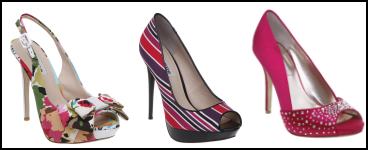 Pink Peep Toes Court Shoes.