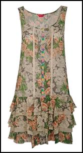 Brighton Rose Ra-Ra Skirt Floral Dress.