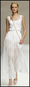 White Voile Catwalk Fashion from Dolce&Gabbana