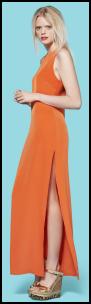 Primark UK - Limited Edition Orange Maxi Dress.