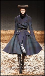 Check Military Coat By McQueen.