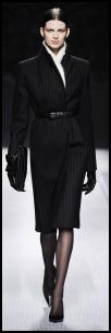 Alberta Ferretti Minimalist Black Suit.