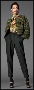 Dolce & Gabbana Narrow Slim Cropped Pants & Jacket.