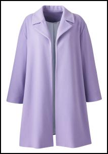 Loose Lavender Coat By Simply Be.