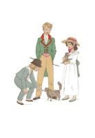 1800 Children in Costume Plates
