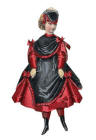 1869 Girl in soft bustle dress