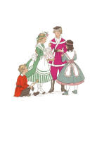1870 Children in Costume Plates