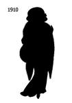 Black Fashion Silhouette 1910