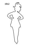 Outline Fashion Silhouette 1912