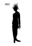 Black Fashion Silhouette 1913