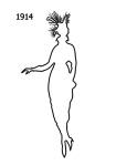Outline Fashion Silhouette 1914