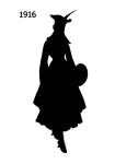 Black Fashion Silhouette 1916