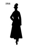Black Fashion Silhouette 1916