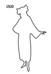 Image of Free Outline White Silhouette 1920