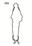 Image of Free Outline White Silhouette 1921