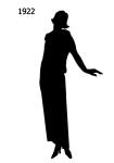 Picture of Black Fashion Silhouette 1922