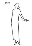 Image of Free Outline White Silhouette 1922