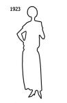 Image of Free Outline White Silhouette 1923