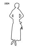 Image of Free Outline White Silhouette 1924