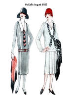  Day Dresses in McCall's Pattern Images - August 1925 